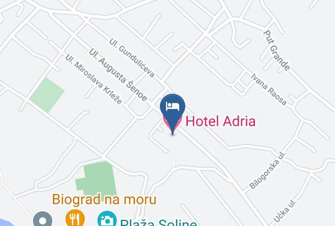 Biograd Na Moru - Hotel Adria Maps