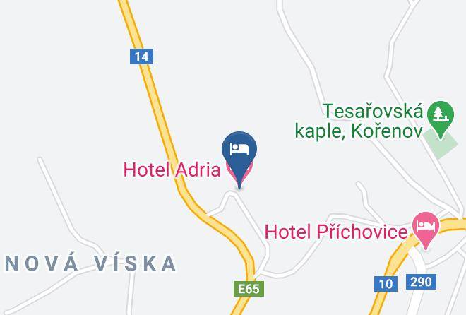 Jablonec Nad Nisou - Hotel Adria Maps