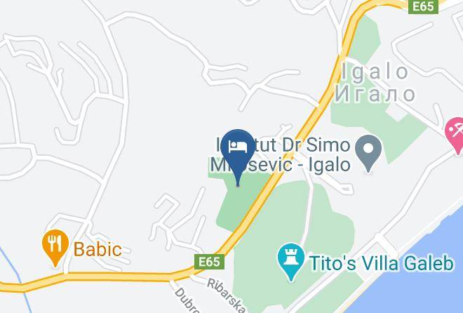 Herceg Novi - Hotel Adria Sport Maps