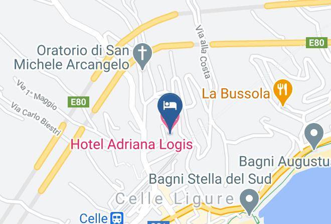 Savona - Hotel Adriana Logis Maps