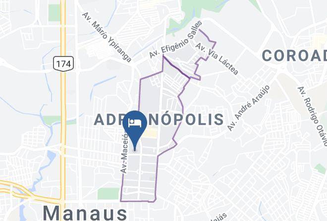 Manaus - Hotel Adrianopolis All Suites Maps
