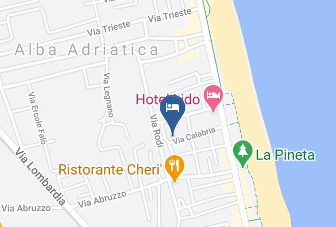 Teramo - Hotel Adriatico Maps