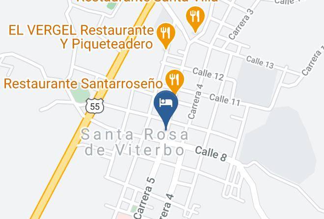 Santa Rosa De Viterbo - Hotel Aerolito Maps
