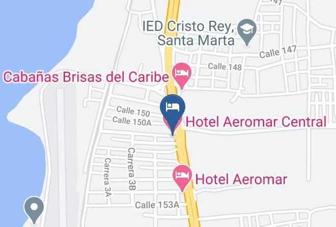 Santa Marta - Hotel Aeromar Central Maps