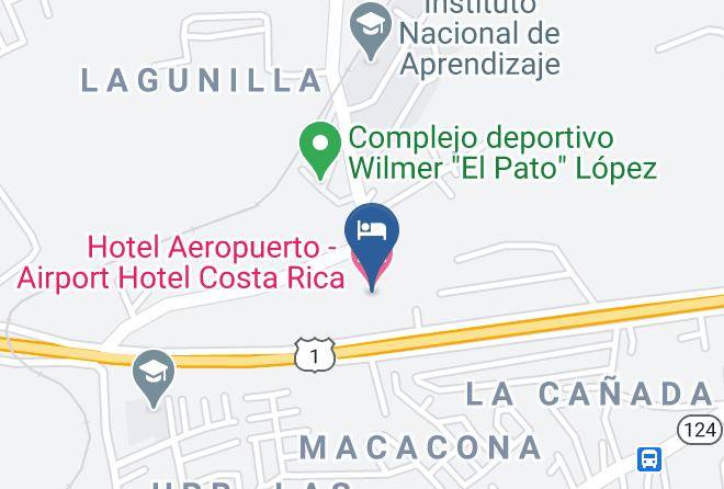 San Antonio - Hotel Aeropuerto Airport Hotel Costa Rica Maps