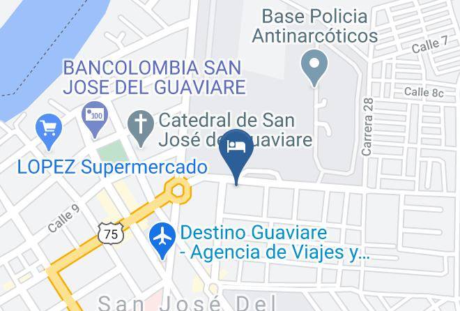 San Jose Del Guaviare - Hotel Aeropuerto Guaviare Maps