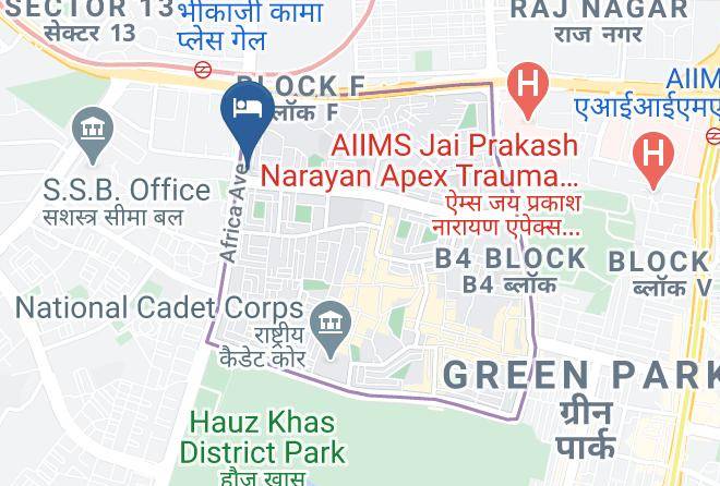 New Delhi - Hotel Africa Avenue Maps