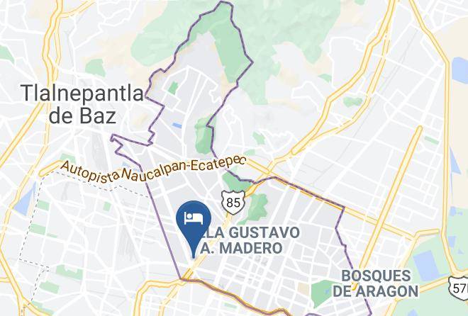 Gustavo A Madero - Hotel Afrodita Maps