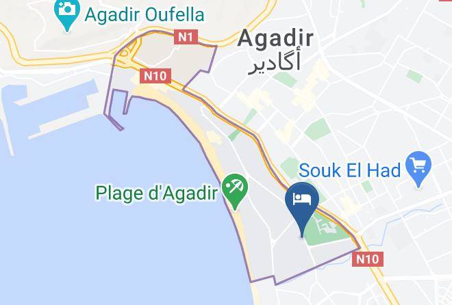 Agadir - Hotel Agadir Les Omayades Maps