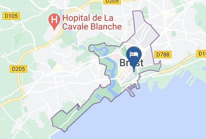 Finistere - Hotel Agena Brest Gare Maps