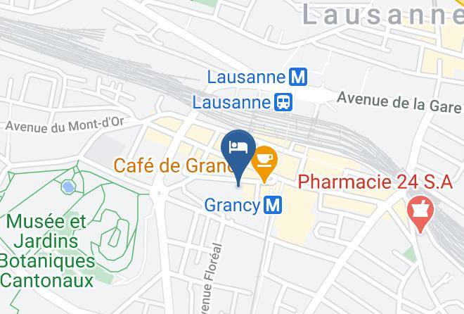 Lausanne - Hotel Agora Swiss Night By Fassbind Maps