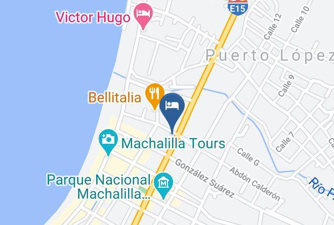 Puerto Lopez - Hotel Agua Blanca Maps