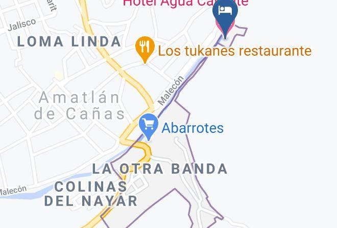Amatlan De Canas - Hotel Agua Caliente Maps