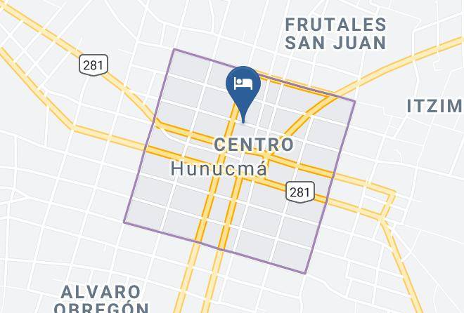 Hunucma - Hotel Agua De Cienega Maps