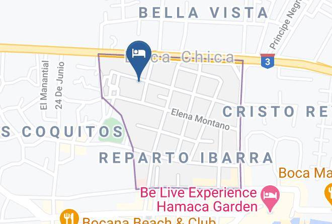 Boca Chica - Hotel Agua Dulce Maps
