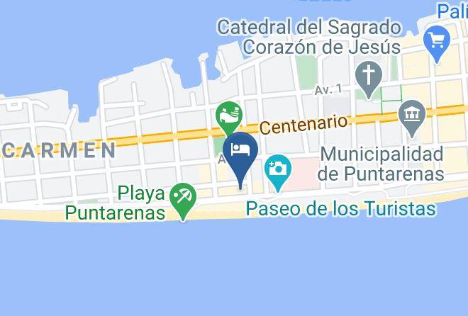 Puntarenas - Hotel Aguamarina Maps
