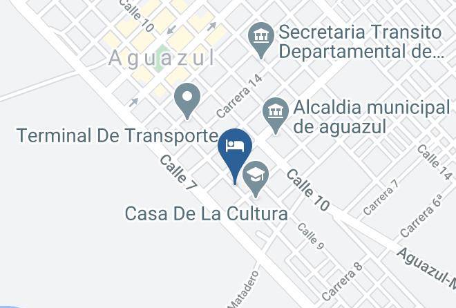 Hotel Aguazul Map