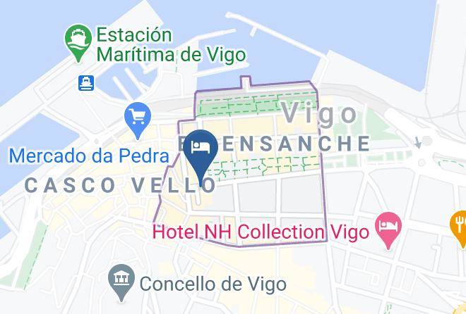 Pontevedra - Hotel Aguila Maps