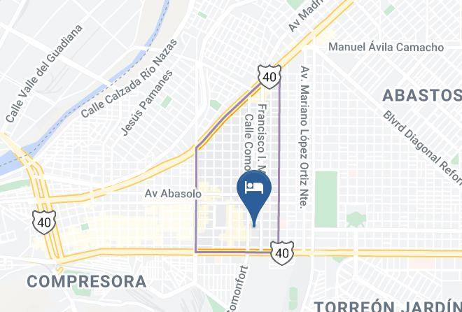 Torreon - Hotel Aguila Real Alameda Maps