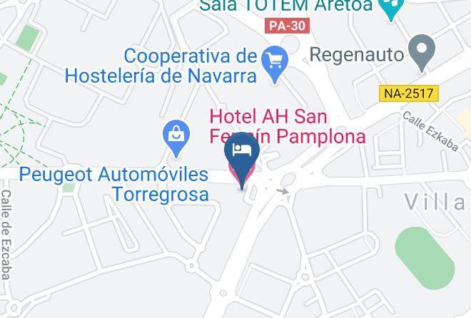 Navarra - Hotel Ah San Fermin Pamplona Maps