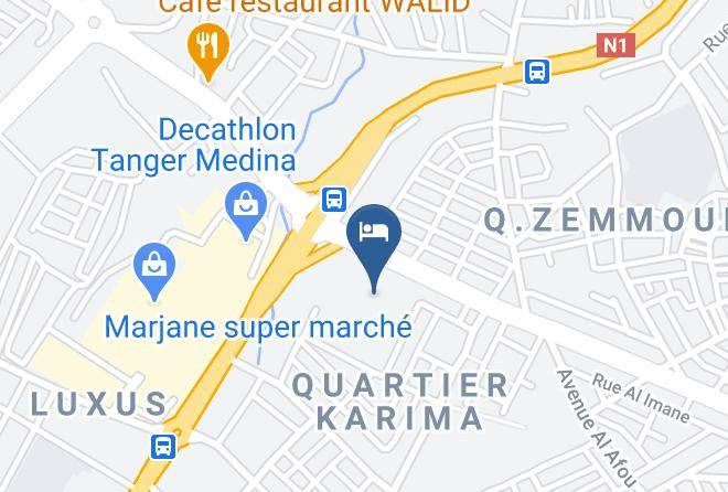 Tangiers - Hotel Ahlen Maps