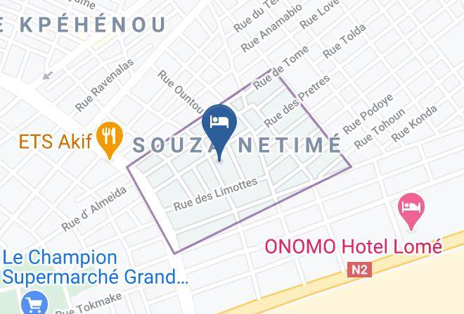 Hotel Ahoefa King Salomon Garden Map