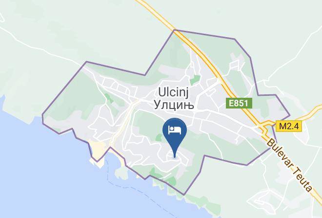 Ulcinj - Hotel Aida Maps