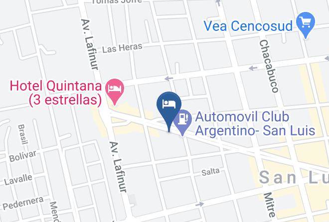 La Capital San Luis - Hotel Aiello Maps