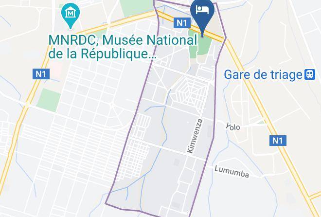 Kinshasa Urban - Hotel Aime Palace Maps