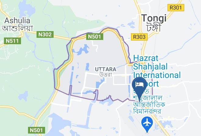 Dhaka - Hotel Air Inn Maps