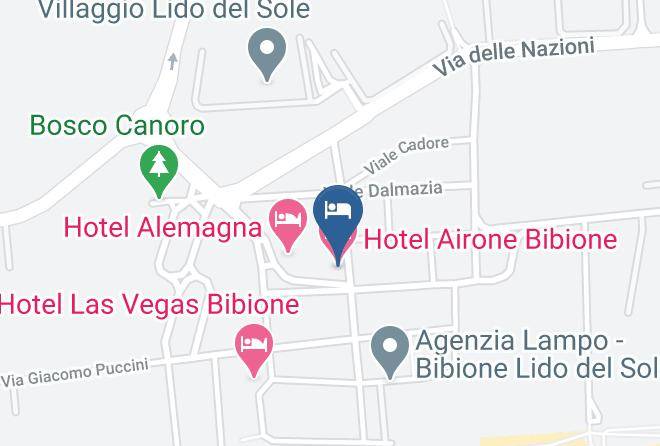 Hotel Airone Bibione Map