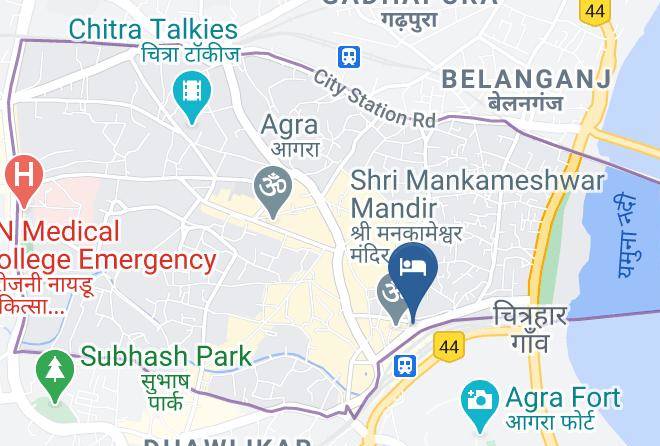 Agra - Hotel Ajay International Maps
