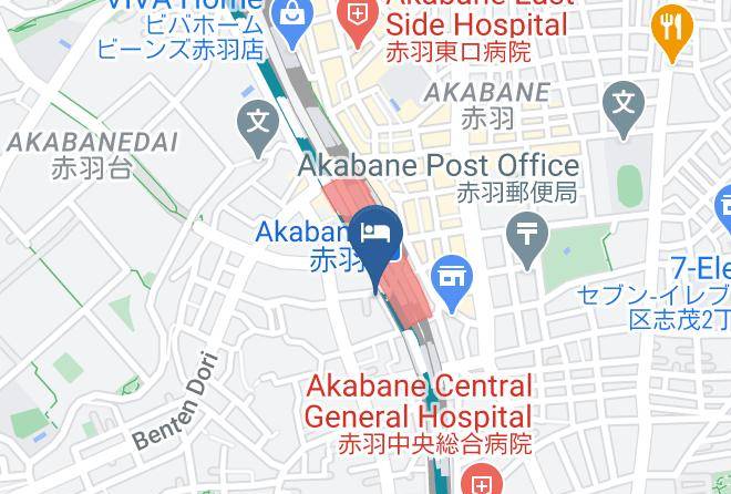 Kita Ward - Hotel Akabane Maps
