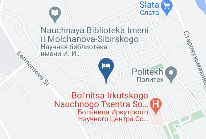 Irkutsk - Hotel Akademicheskaya Maps