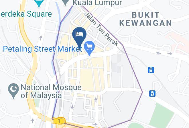 Kuala Lumpur - Hotel Akash Bari Maps