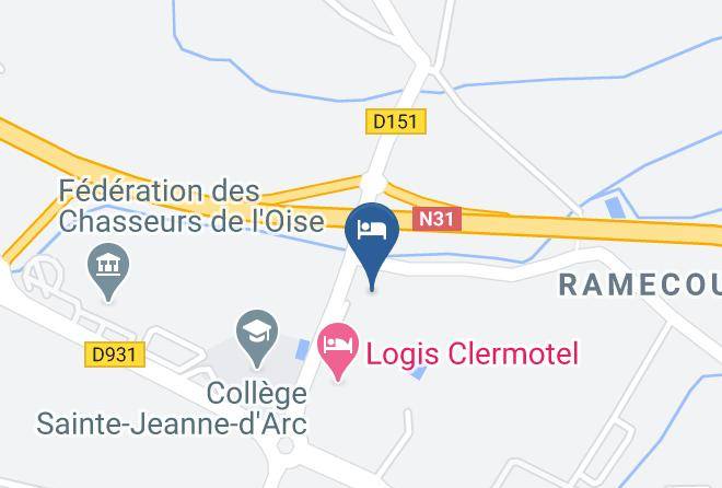 Hotel Akena Clermont Agnetz Map