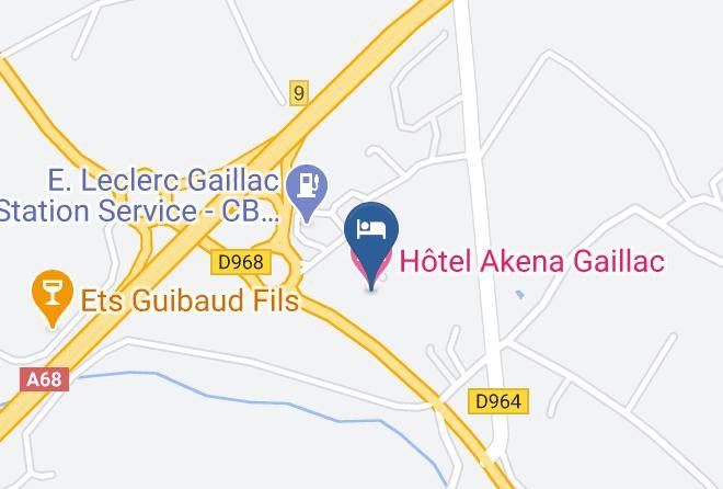 Tarn - Hotel Akena Gaillac Maps