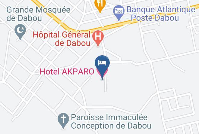 Dabou - Hotel Akparo Maps