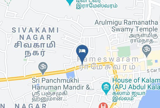 Hotel Akshaya Rameshwaram Map - Tamil Nadu - Rameshwaram