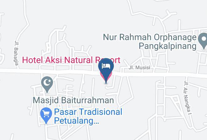 Central Bangka Regency - Hotel Aksi Natural Resort Maps