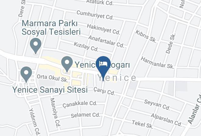 Yenice - Hotel Aksu Maps