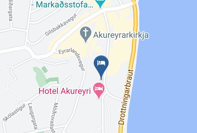 Akureyri - Hotel Akureyri Dynheimar Maps