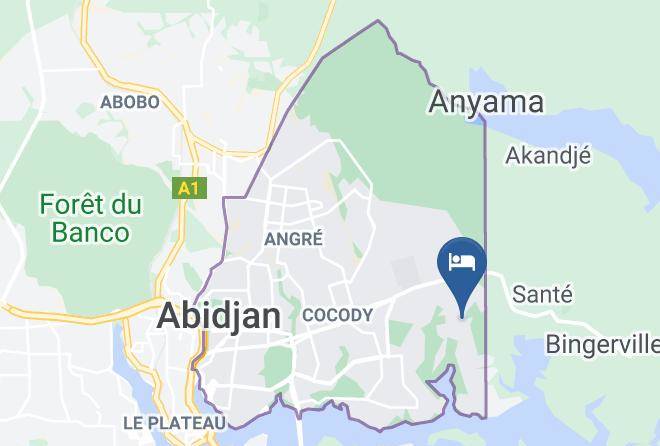 Abidjan - Hotel Akwaba Maps