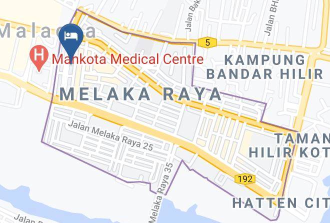Melaka Tengah - Hotel Al Abraar Maps