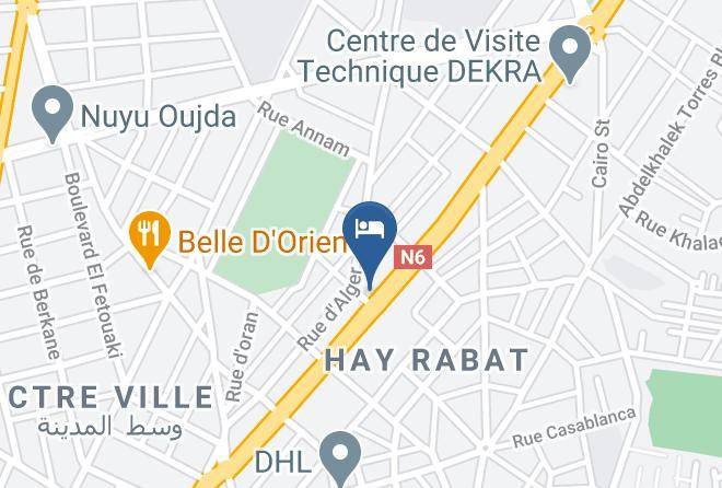 Oujda - Hotel Al Akhawayn Maps