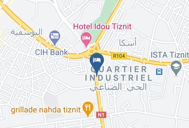 Tiznit - Hotel Al Amal Maps