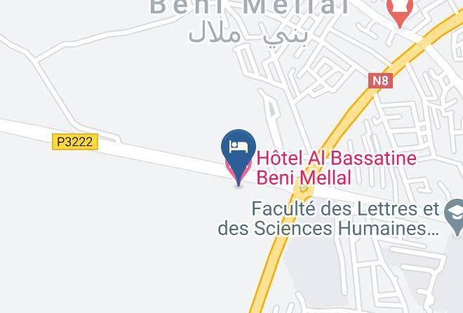 Beni Mellal - Hotel Al Bassatine Beni Mellal Maps