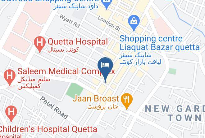 Quetta - Hotel Al Farooq Maps