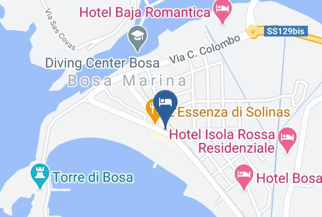 Oristano - Hotel Al Gabbiano Maps