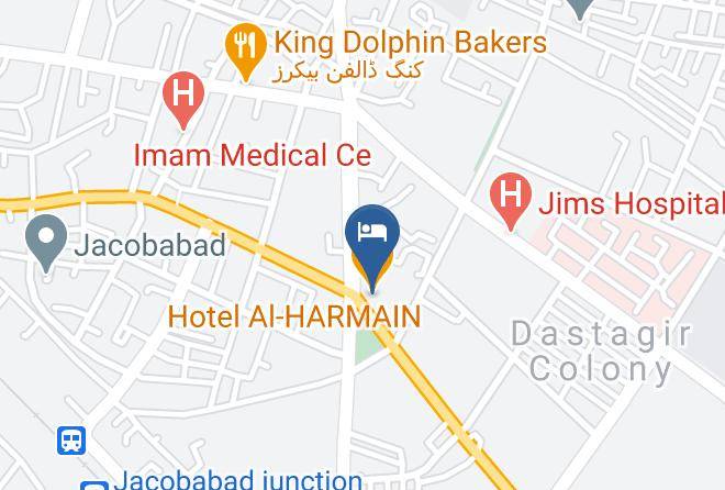 Karachi - Hotel Al Harmain Maps